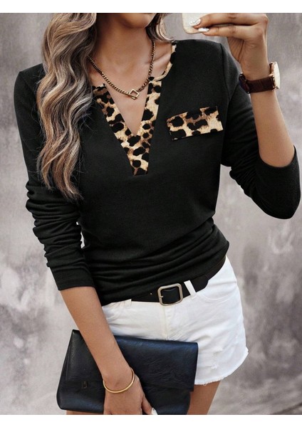 Ulak Handmader Kadın Uzun Kollu V Yakalı Kaşkorse Bluz fırsatları