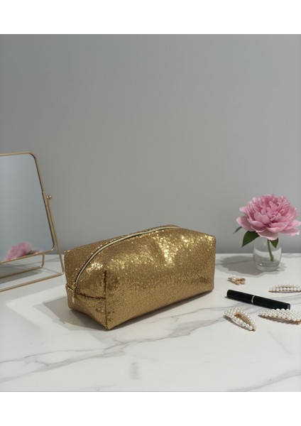 Payetli Saç Şekillendiricileri Için Seyahat Çantası 50X20 Ebatı