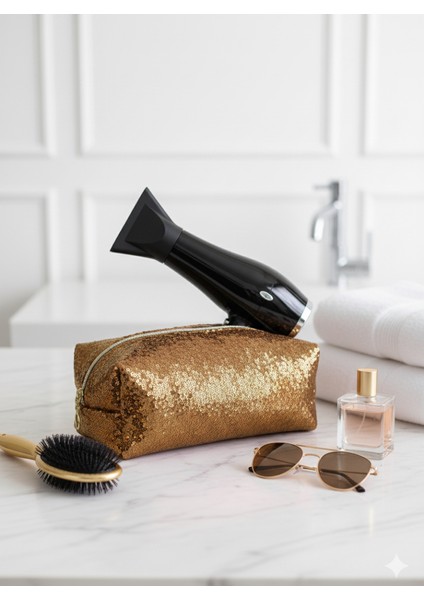 Payetli Saç Şekillendiricileri Için Seyahat Çantası 50X20 Ebatı fiyatları