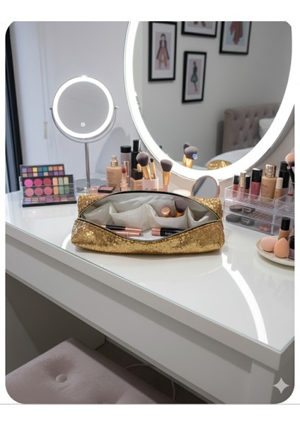 Payetli Saç Şekillendiricileri Için Seyahat Çantası 50X20 Ebatı modelleri