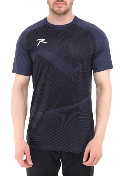 Unisex Dijital Baskılı T-Shirt Justa Lacivert