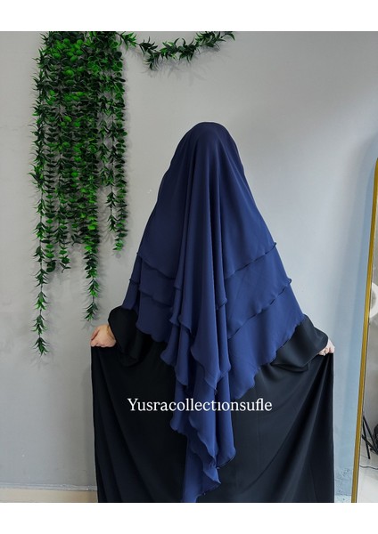 Tesettür Sufle Şifon Uzun Boy modelleri