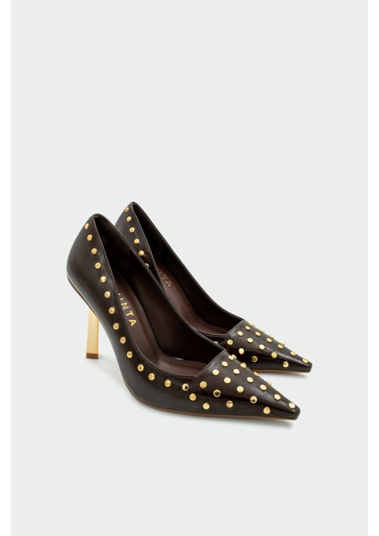 Cariel Acı Kahve Deri Kadın Troklu Topuklu Ayakkabı fiyatları