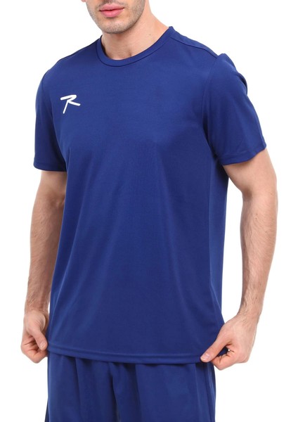 Basıc T-Shirt Ruber Lacivert