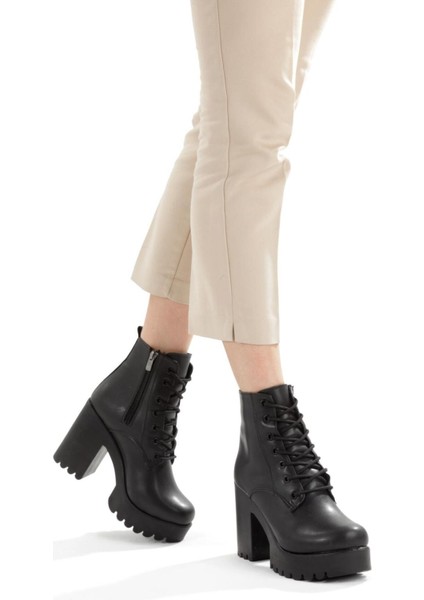 Kadın Bağcıklı Platform Topuklu Bot