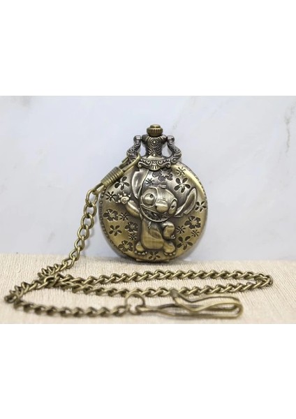 Stitch Tasarımlı Köstekli Saat