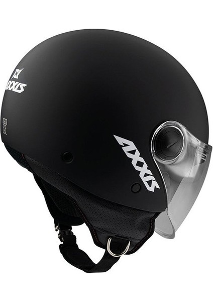 Axxıs Square S Solid A1 Matt Black Yarım Motosiklet Kaskı modelleri