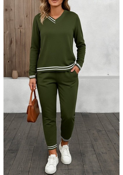 Ulak Handmader Kadın Uzun Kollu Ribana Detay Viskon Iki Iplik Ikili Takım fiyatları