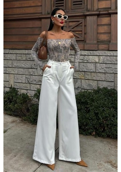 Ulak Handmader Bol Paça Palazzo Pantolon 0080