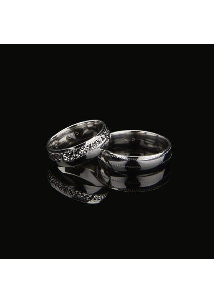 256 - 5 mm Bombe Model Kesme Gümüş Alyans