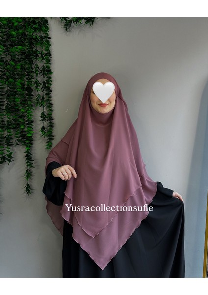 Tesettür Sufle Şifon Uzun Boy