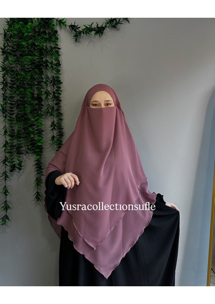 Tesettür Sufle Şifon Uzun Boy modelleri