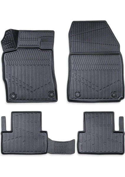 Opel Astra L 2022-2025 Için Havuzlu Paspas, Yüksek Kenarlı, Esnek, Araca Özel, Kokusuz, Oto Paspas