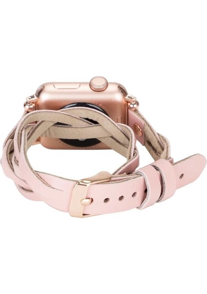 Apple Watch Uyumlu Deri Kordon 38-40-41MM Dt Rt Nu2 modelleri