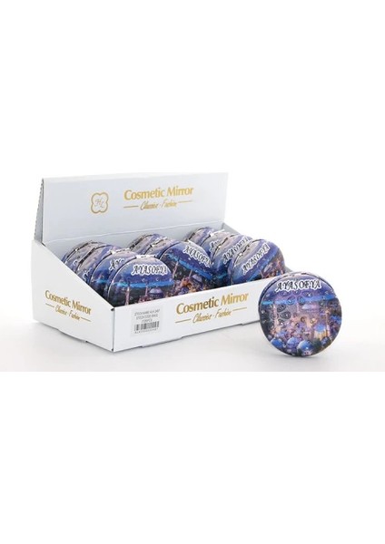 Taşlı Istanbul Tasarımı El Aynası Kalın Model 13