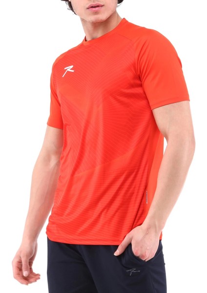 Unisex Dijital Baskılı T-Shirt Justa Oranj