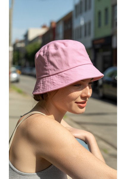 UV Güneş Koruma Kova Şapka Hafif Katlanabilir Çapraz Outdoor Pembe Plaj Deniz Bucket Balıkçı Şapkası