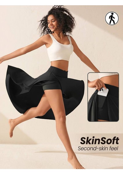 Emineulak Kadın Cep Detay Taytlı Sandy Etek indirimleri