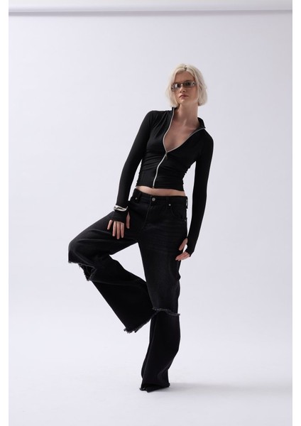 Ulak Handmader Fermuar Detaylı Bluz fiyatları