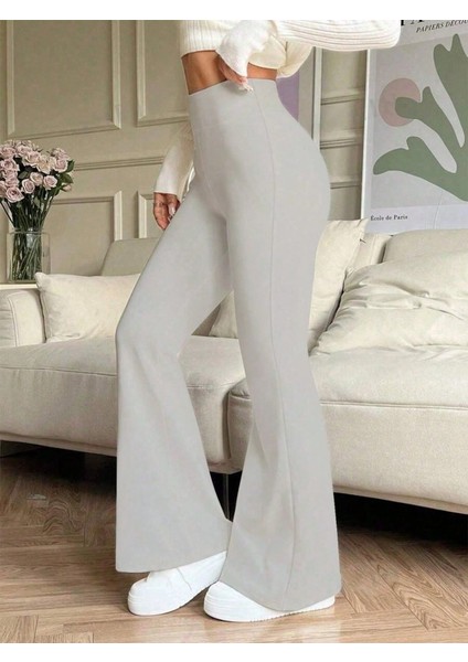 Ulak Handmader Kadın Yüksek Bel Ispanyol Paçalı Pantolon Tayt fiyatları