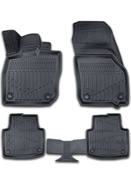 Skoda Superb 2024–2025 Için Havuzlu Paspas, Yüksek Kenarlı, Esnek, Araca Özel, Kokusuz, Oto Paspas