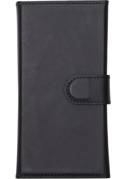 Apple iPhone 13 Pro Uyumlu Deri Cüzdanlı Kılıf Santa G1 Siyah modelleri