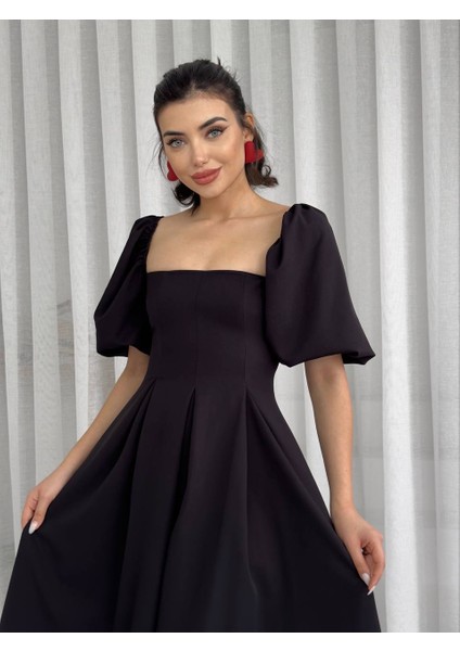 Ulak Handmader Benjamin Çan Etekli Midi Boy Elbise