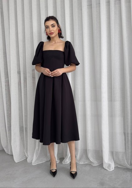 Ulak Handmader Benjamin Çan Etekli Midi Boy Elbise