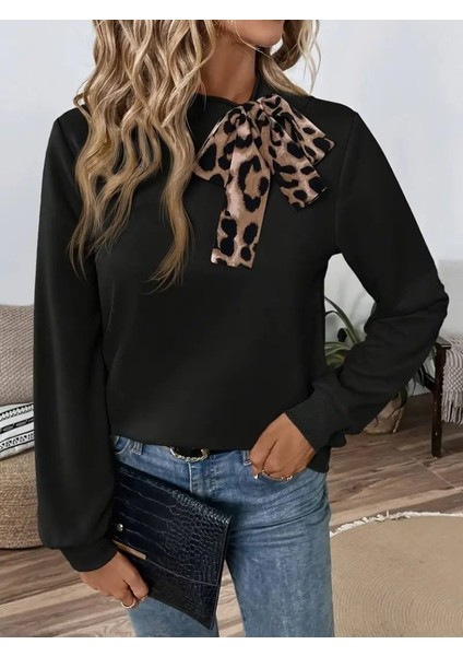 Ulak Handmader Kadın Uzun Kollu Yakadan Bağlamalı Viskon Iki Iplik Bluz fırsatları