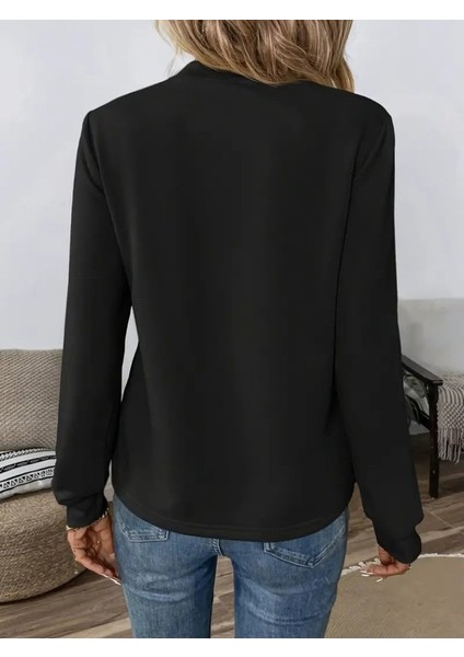 Ulak Handmader Kadın Uzun Kollu Yakadan Bağlamalı Viskon Iki Iplik Bluz indirimleri