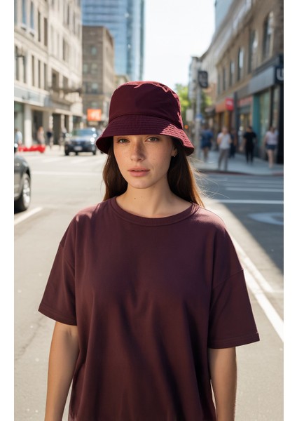 UV Güneş Koruma Kova Şapka Hafif Katlanabilir Çapraz Outdoor Bordo Plaj Deniz Bucket Balıkçı Şapkası fiyatları