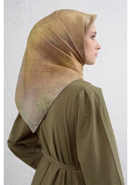 Klasik Desen Twill Ipek Eşarp -2025/2026 -94372D fırsatları