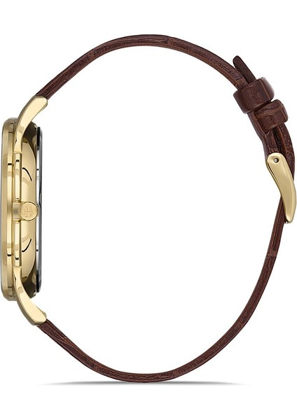 Kahverengi Deri Kordon Erkek Kol Saati CL120G-08KG fiyatları