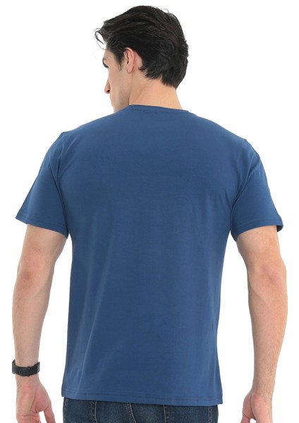 %100 Pamuk T-Shirt Gravıs Indigo fırsatları