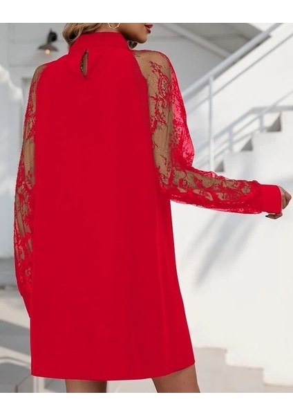 Ulak Handmader Kadın Uzun Kollu Damla Detaylı Sandy Mini Elbise fiyatları