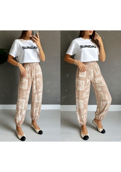Ulak Handmader Kadın Desenli Süprem Pantolon