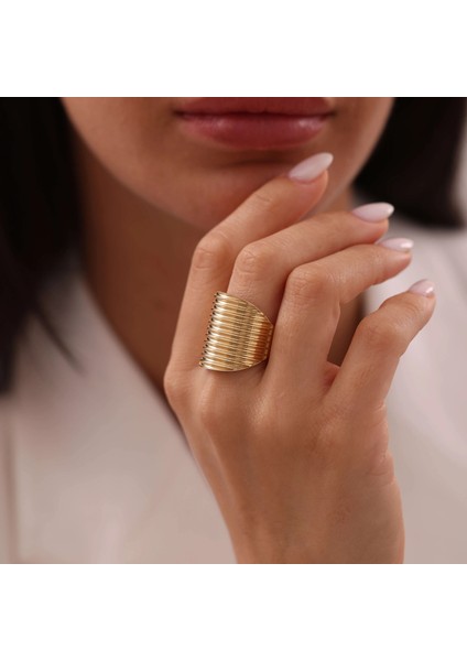 Nisera Mies Tasarım Altın Yüzük