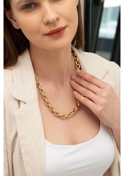 Kalın Ataç Altın Zincir Kolye fırsatları