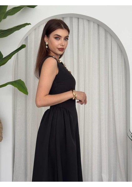 Ulak Handmader Kiyen Midi Elbise