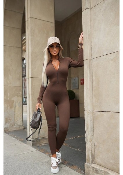 Ulak Handmader Kadın Uzun Kollu Fermuarlı Kaşkorse Tulum modelleri