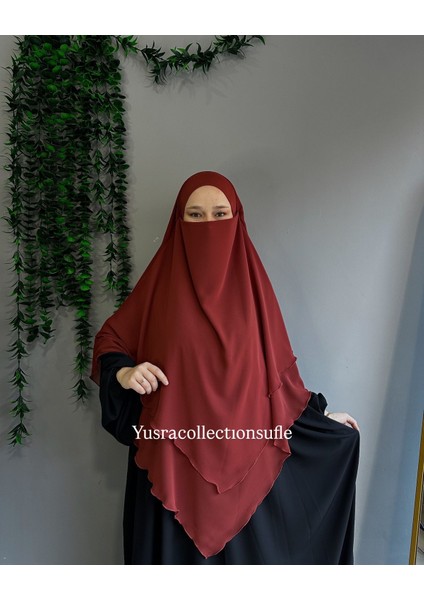 Tesettür Sufle Şifon Uzun Boy