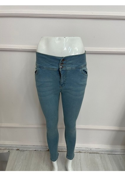 Ulak Handmader Yüksek Bel Likralı Jean Pantolon 90 cm