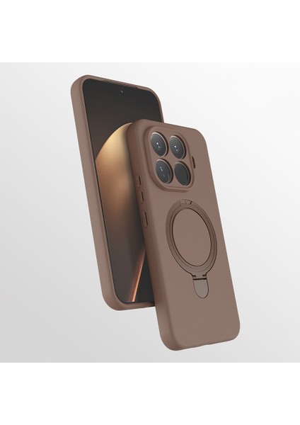 Xiaomi 15T Pro Kılıf M-safe Şarj Özellikli Standlı Zore Samara Kapak