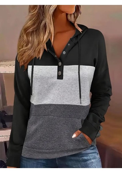 Ulak Handmader Kadın Uzun Kollu Kapşonlu Çok Renkli Iki Iplik Bluz modelleri