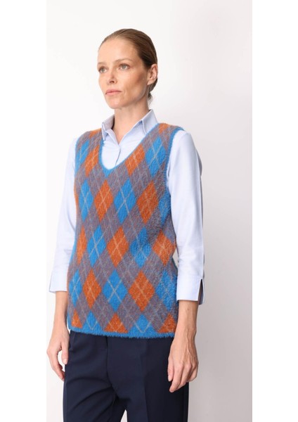 Kadın Baklava Desenli Süveter 21 fiyatları