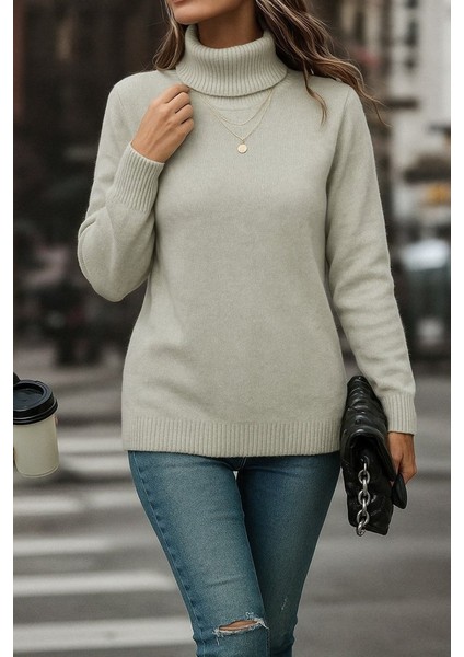 Ulak Handmader Kadın Uzun Kollu Balıkçı Yaka Triko Bluz modelleri