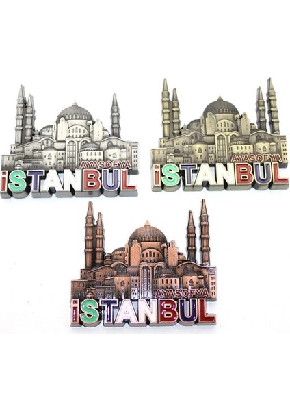 Istanbul Temalı Metal Magnet Model 6
