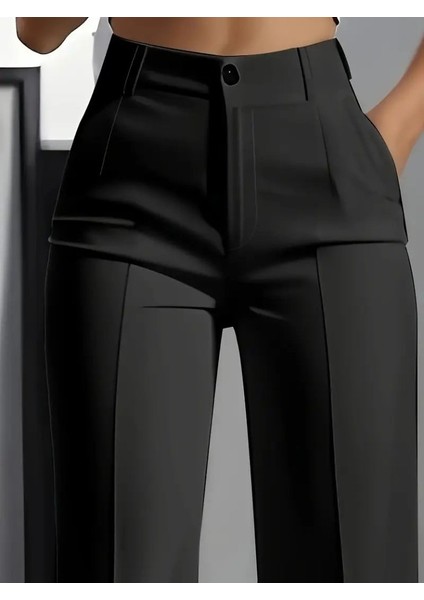 Ulak Handmader Kadın Yüksek Bel Cepli Ithal Krep Pantolon fiyatları