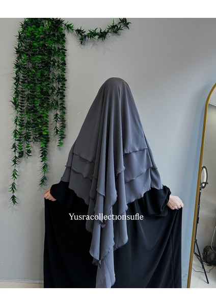 Tesettür Sufle Şifon Uzun Boy modelleri