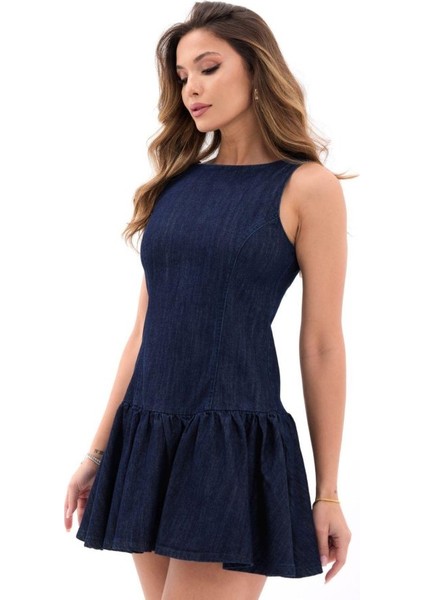 Ulak Handmader 7460 Kot Elbise-Mavi modelleri